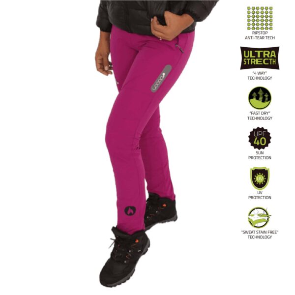 Pantalon PINGUINO | SHE | Fucsia oferta navidad trekking hiking senderismo quito montaña ruta altar cotopaxi tatoo explorer