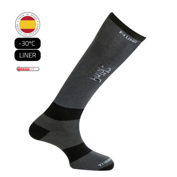 Medias MUND | THERMOLITE® SKIING GRIS