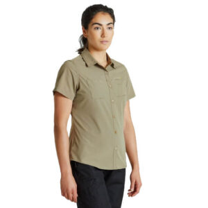 Camisa Explorer Mujer Manga Corta | Cuicocha | Habano