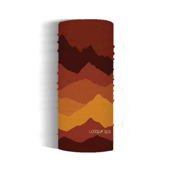 Cuello bandana UPF40+ LOOOP | Montañas Cálido