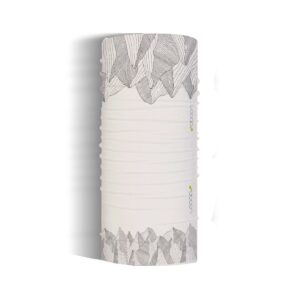 Cuello bandana UPF40+ LOOOP | Montañas lineas Blanco