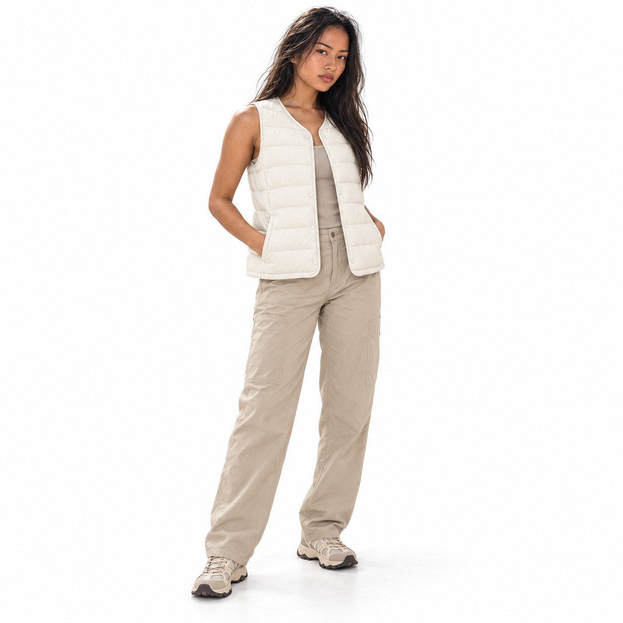 CHALECO URBAN Pluma | SHE | Crudo