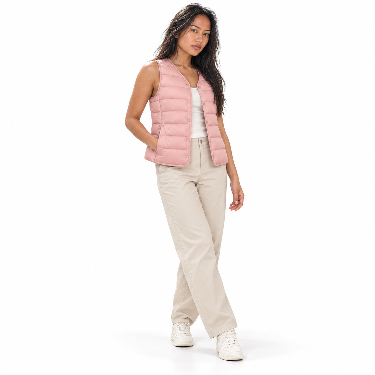 CHALECO URBAN Pluma | SHE | Rosa